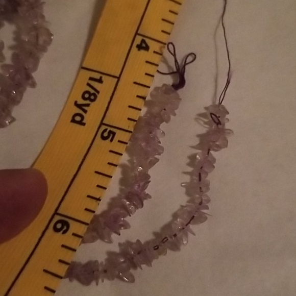 Amethyst Chips (3 strands) 16" Long - Picture 6 of 6